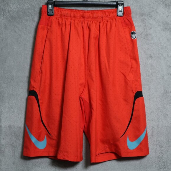 Nike Untoucnable Shorts Mens Medium Red Black Football Swoosh Dri-Fit 804339-671 - Picture 1 of 14